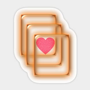 LOVE in 3D Sticker